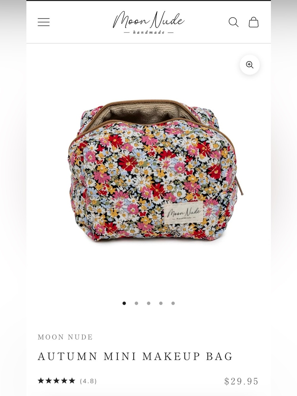 Moon Nude Autumn Mini Makeup Bag
